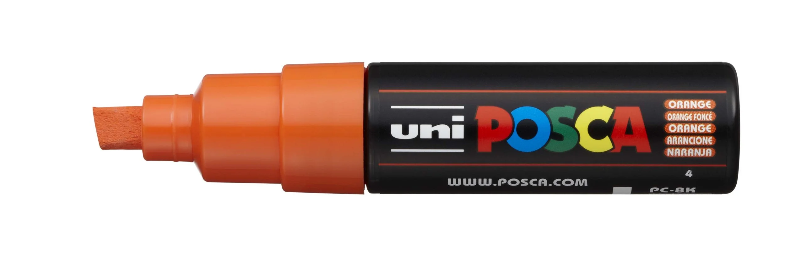 POSCA PC-8K Paint Marker - Orange, Broad Chisel Tip