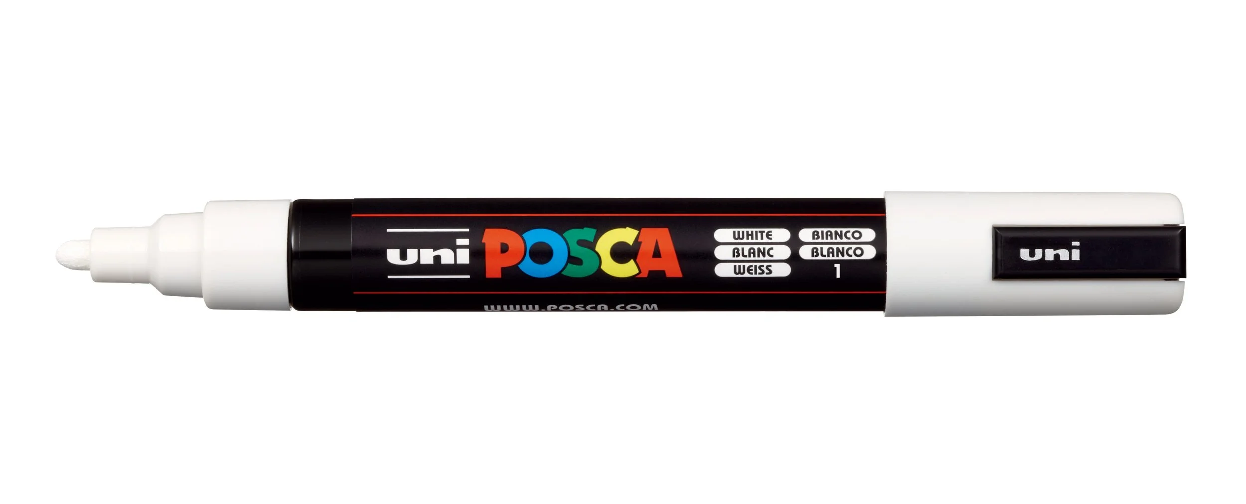 POSCA PC-5M Paint Marker - White, Medium Bullet Tip