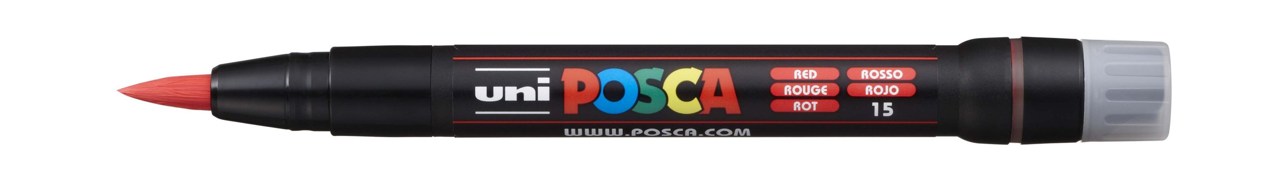 POSCA PC-PCF Paint Marker - Red, Brush Tip