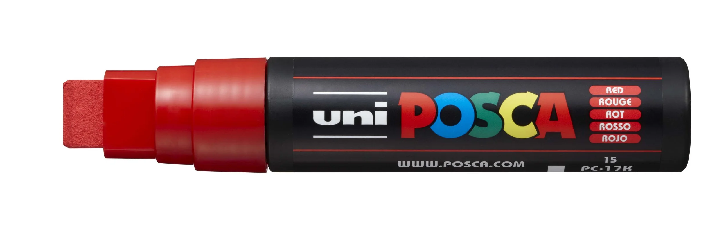 POSCA PC-17K Paint Marker - Red, Extra Broad Chisel Tip