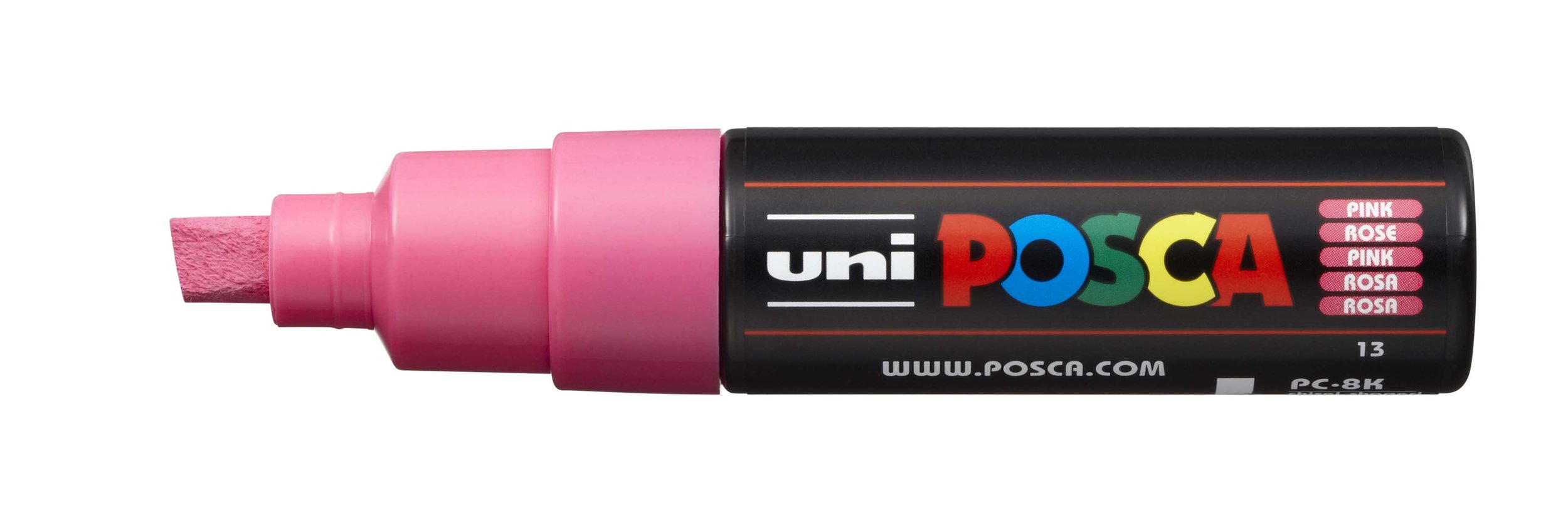 POSCA PC-8K Paint Marker - Pink, Broad Chisel Tip