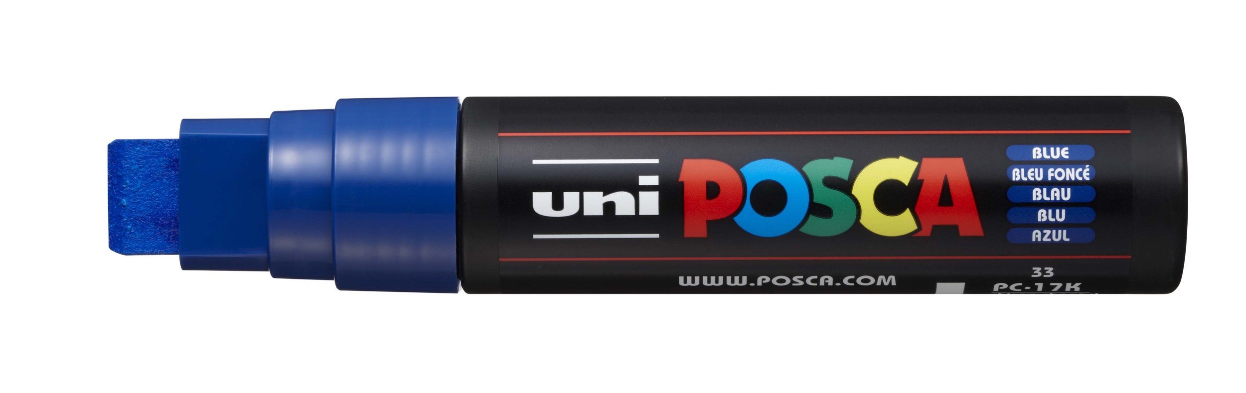 POSCA PC-17K Paint Marker - Blue, Extra Broad Chisel Tip