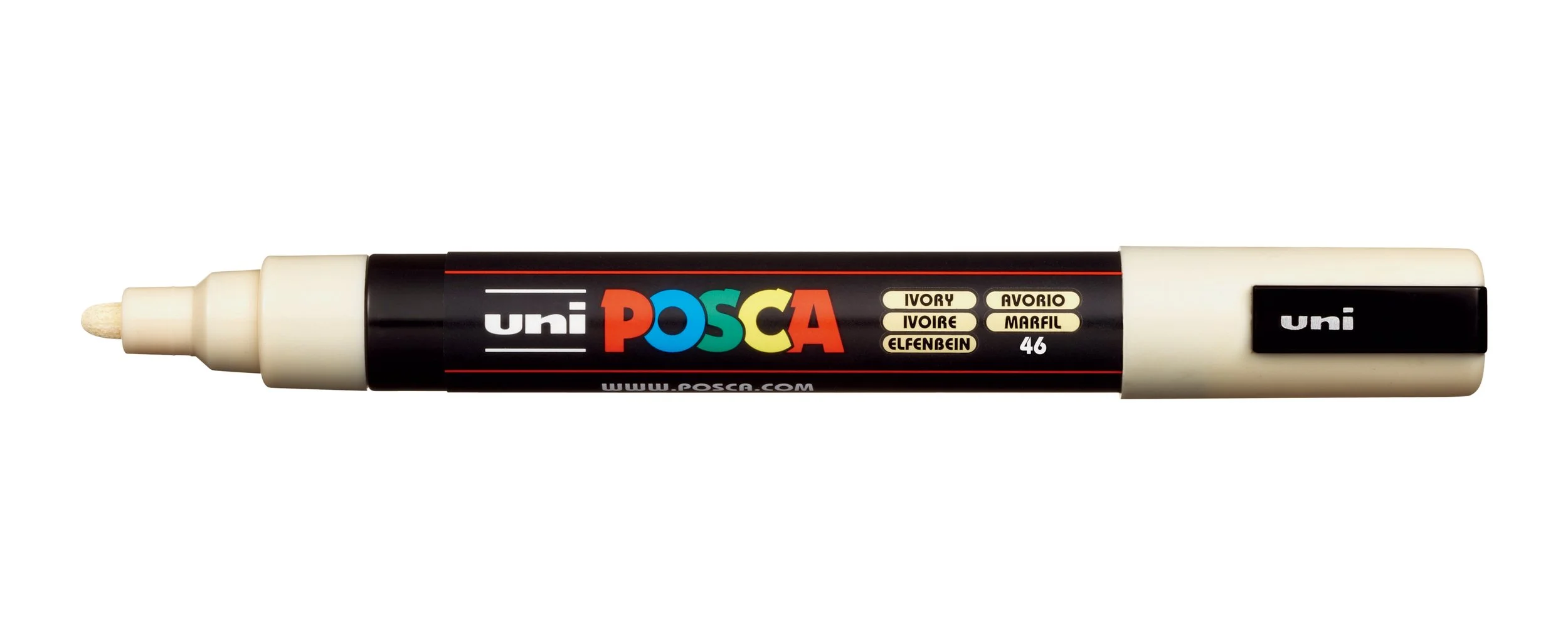 POSCA PC-5M Paint Marker - Ivory, Medium Bullet Tip