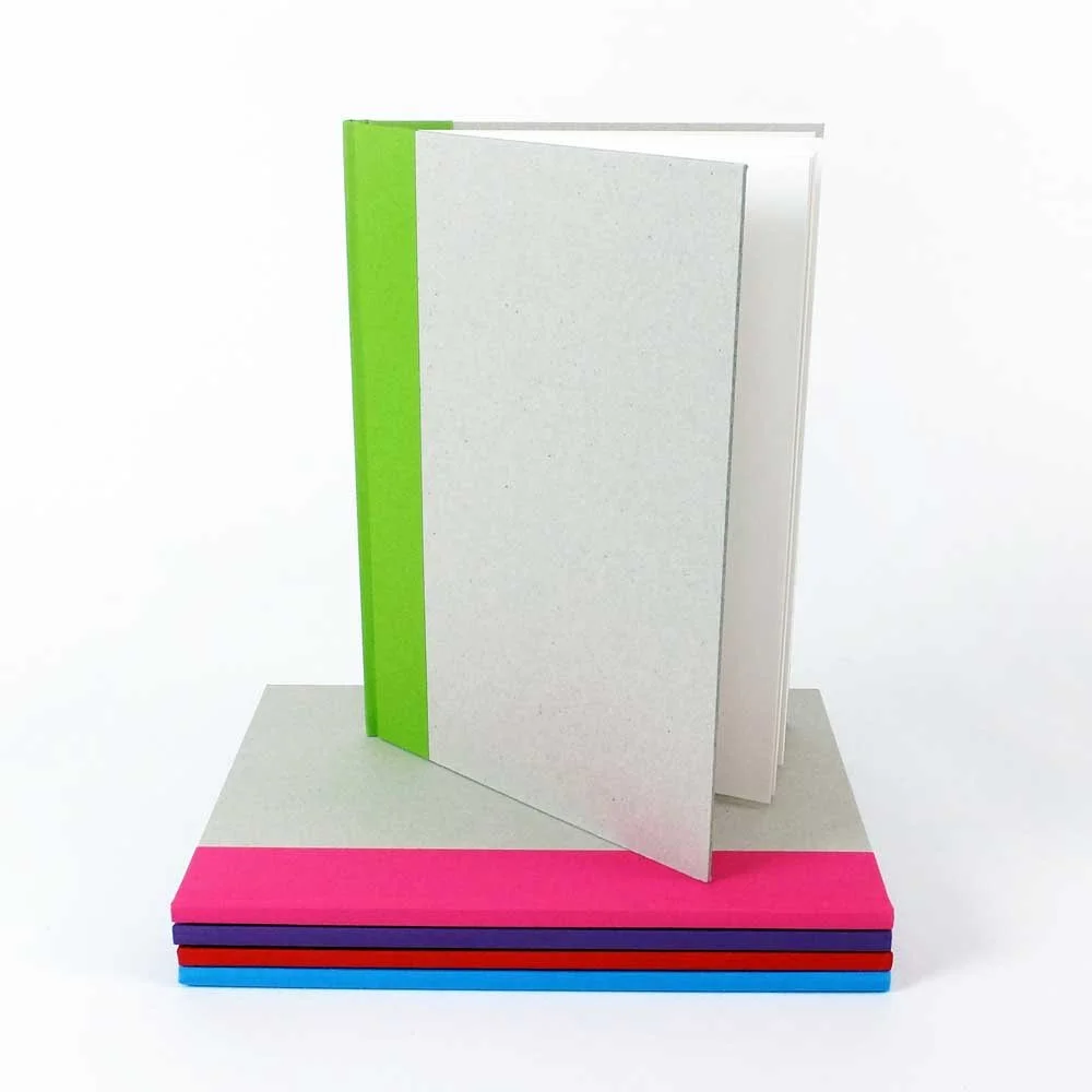 A4 Creative Slim Sketchbook Contrast Spine Green   140gsm 44 pages