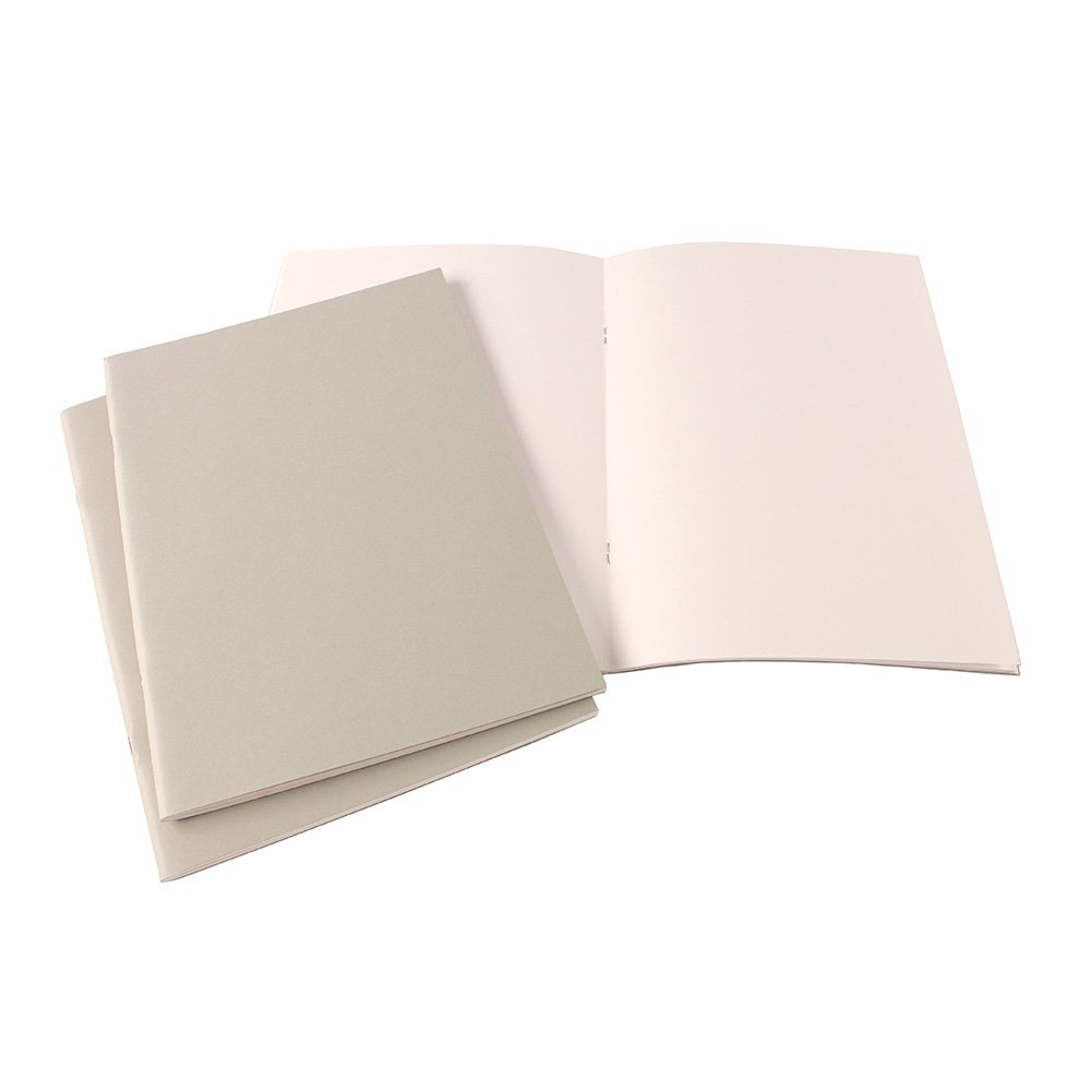 A4 Portrait Starter Sketchbook Matt Laminated Pearl Grey Cover 40 pages 140gsm