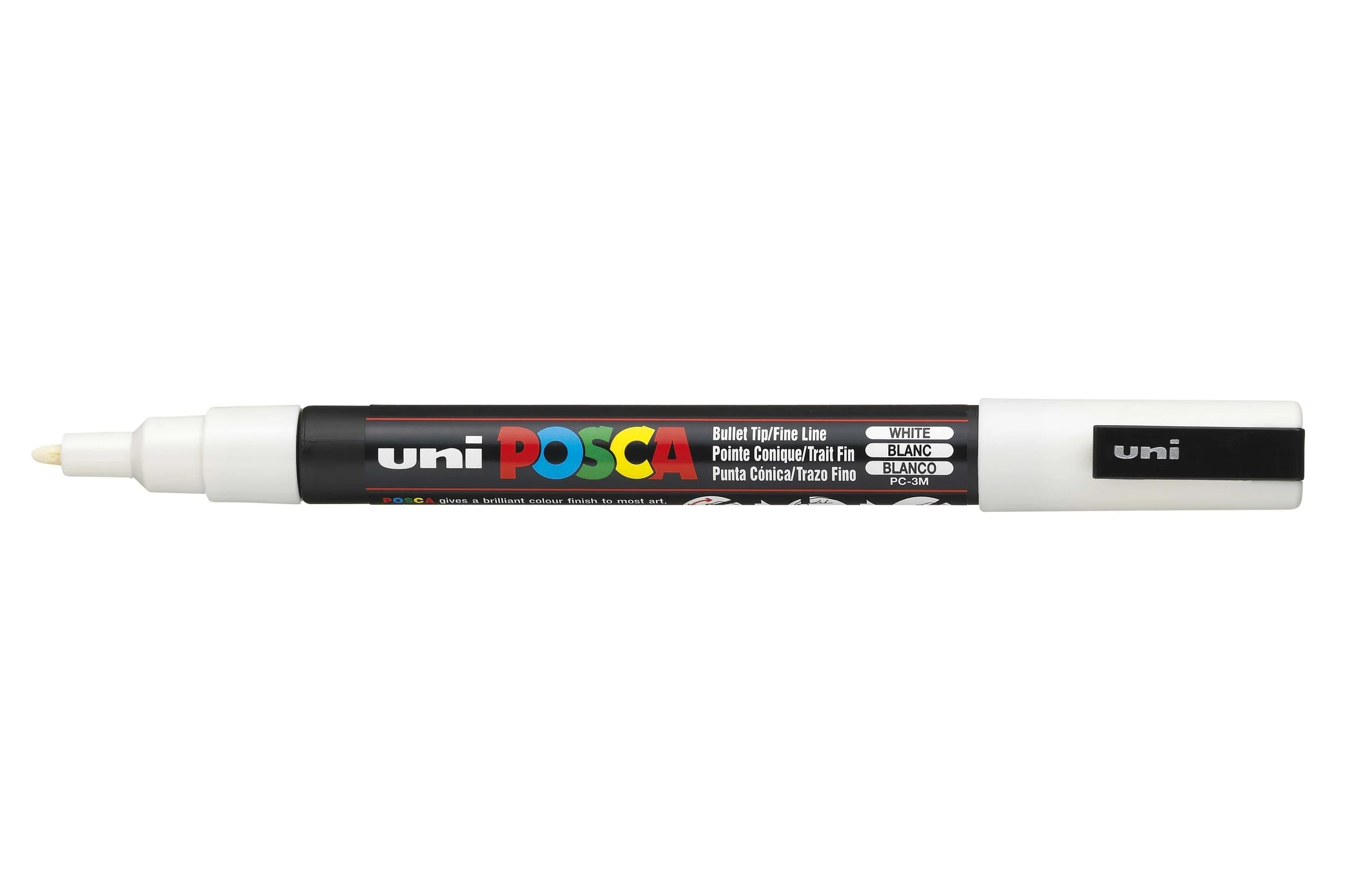 POSCA PC-3M Paint Marker - White, Fine Bullet Tip