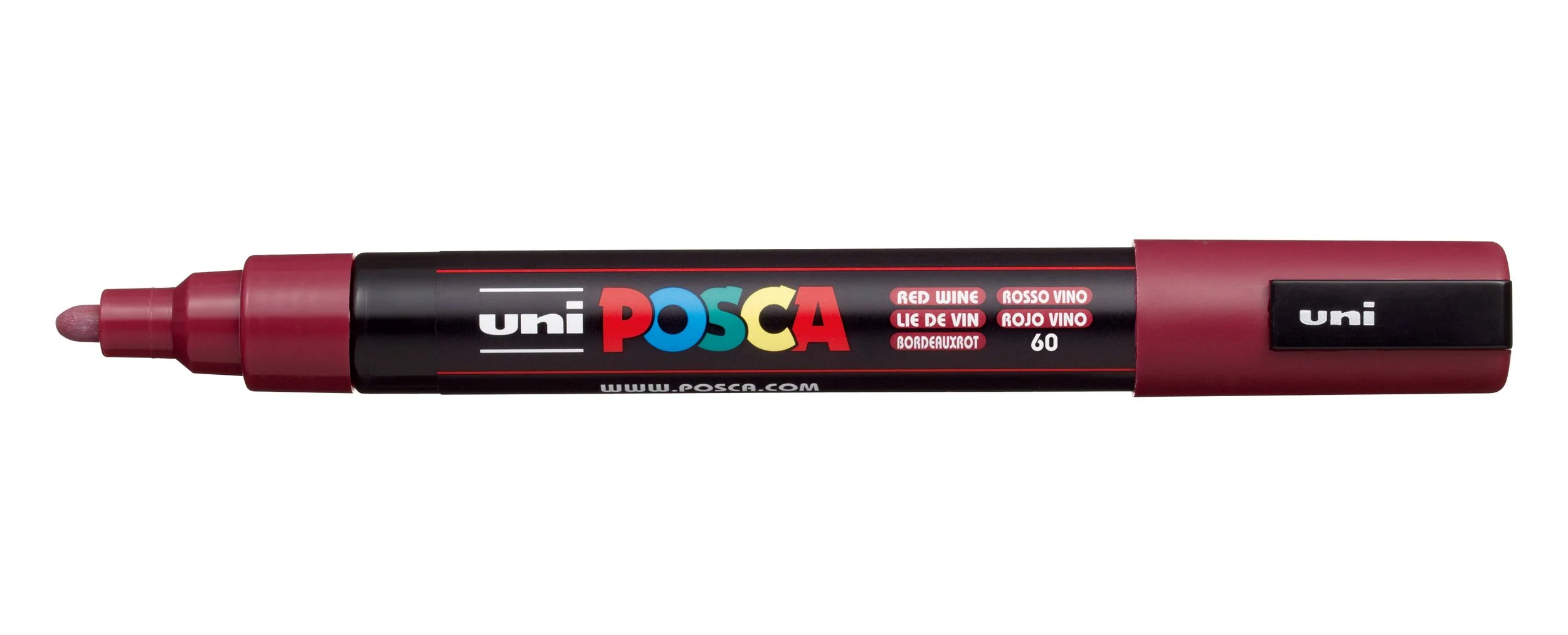 POSCA PC-5M Paint Marker - Red Wine, Medium Bullet Tip
