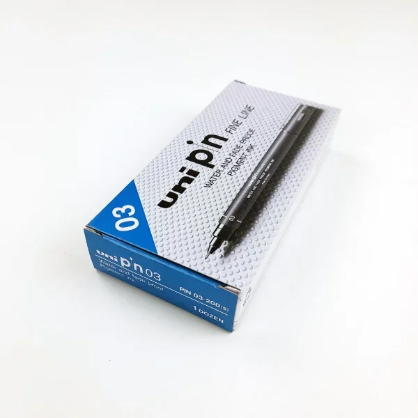 UniPin Fineliner 0.3mm black  box of 12