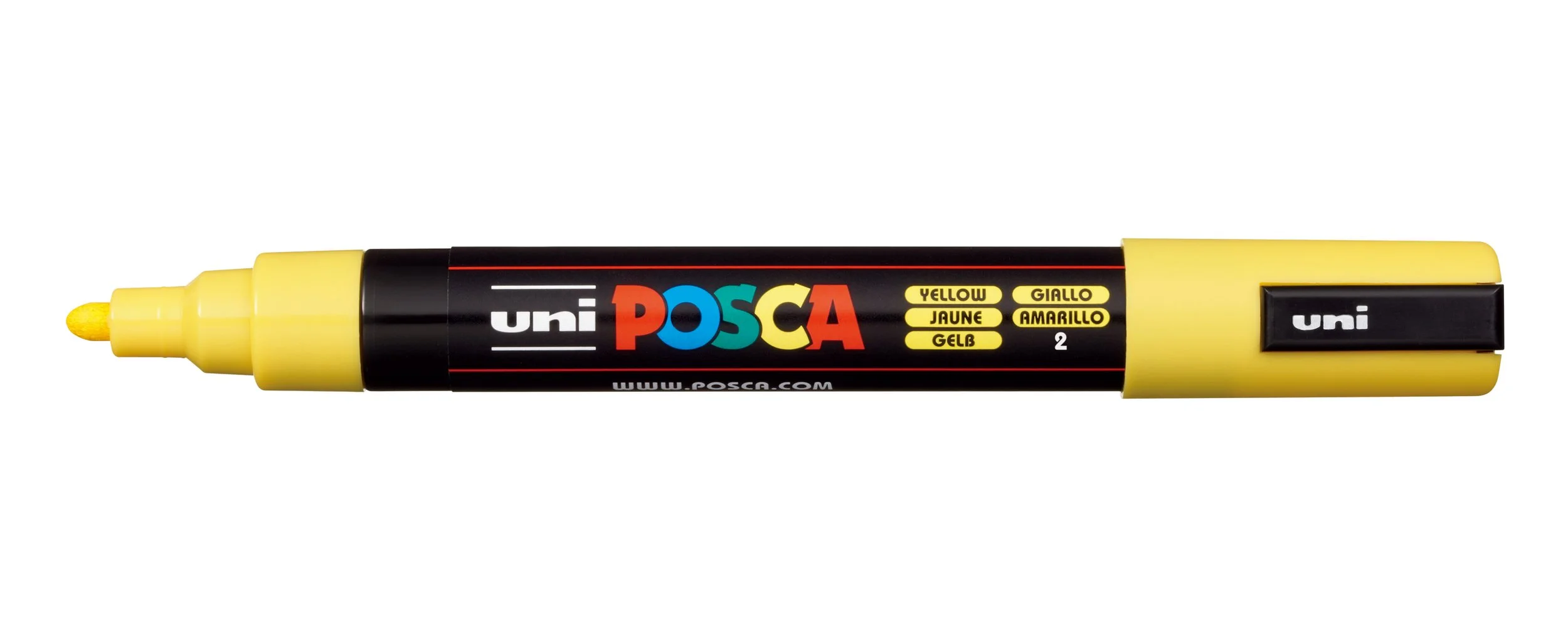 POSCA PC-5M Paint Marker - Yellow, Medium Bullet Tip