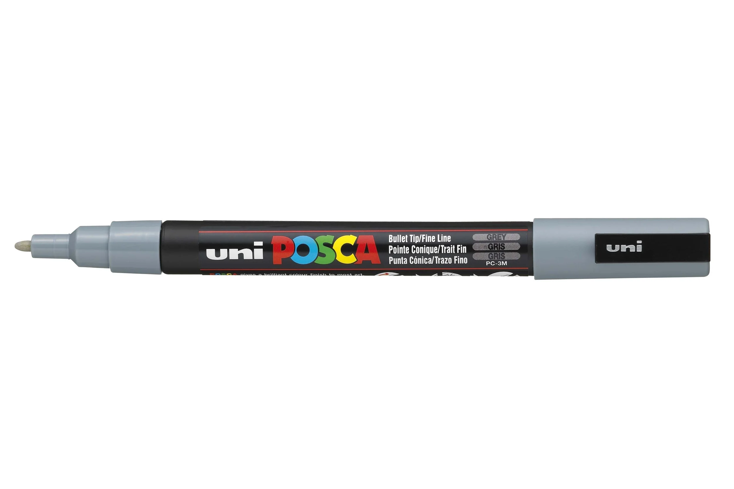 POSCA PC-3M Paint Marker - Grey, Fine Bullet Tip