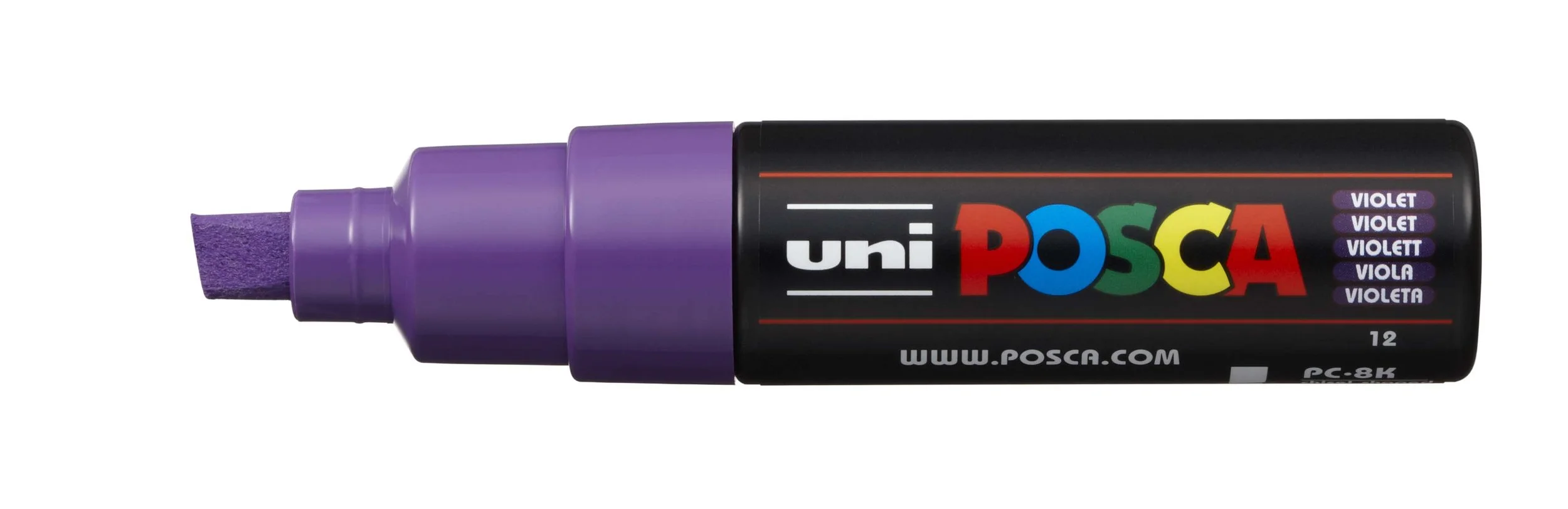 POSCA PC-8K Paint Marker - Violet, Broad Chisel Tip