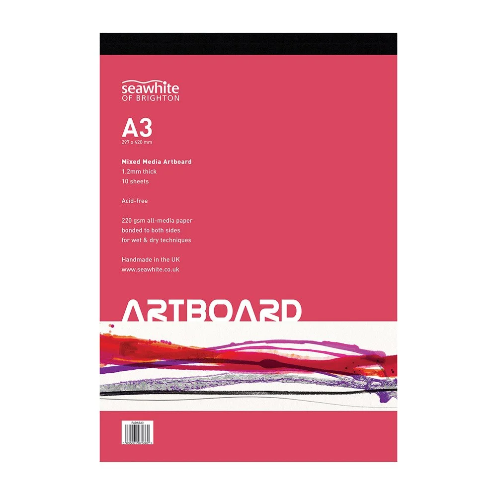 A3 Art Board Pad 10 sheets 220gsm all-media faced boards