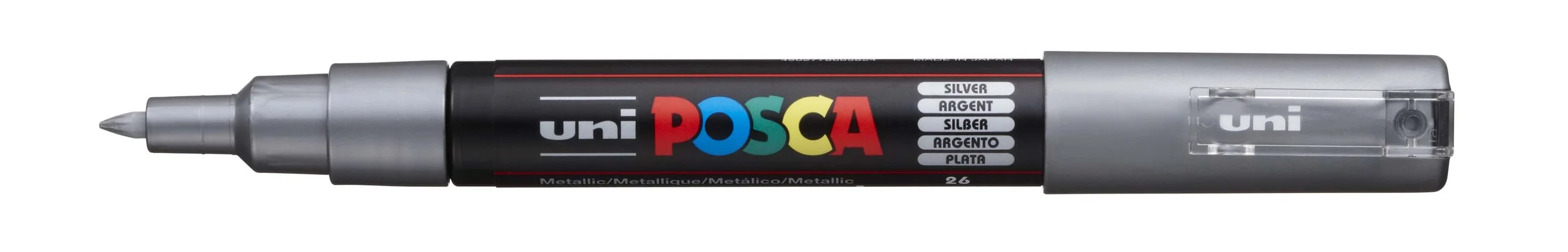 POSCA PC-1M Paint Marker - Silver, Extra Fine Tip