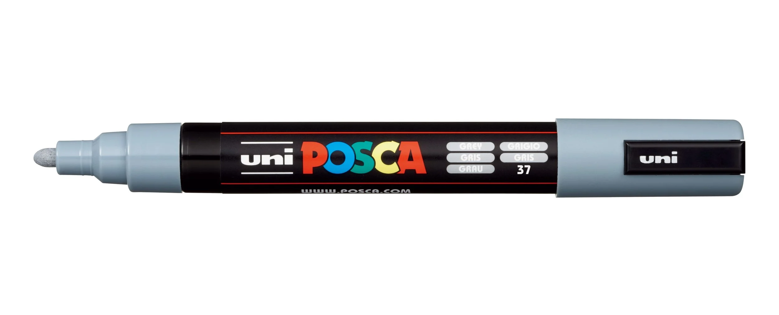 POSCA PC-5M Paint Marker - Grey, Medium Bullet Tip