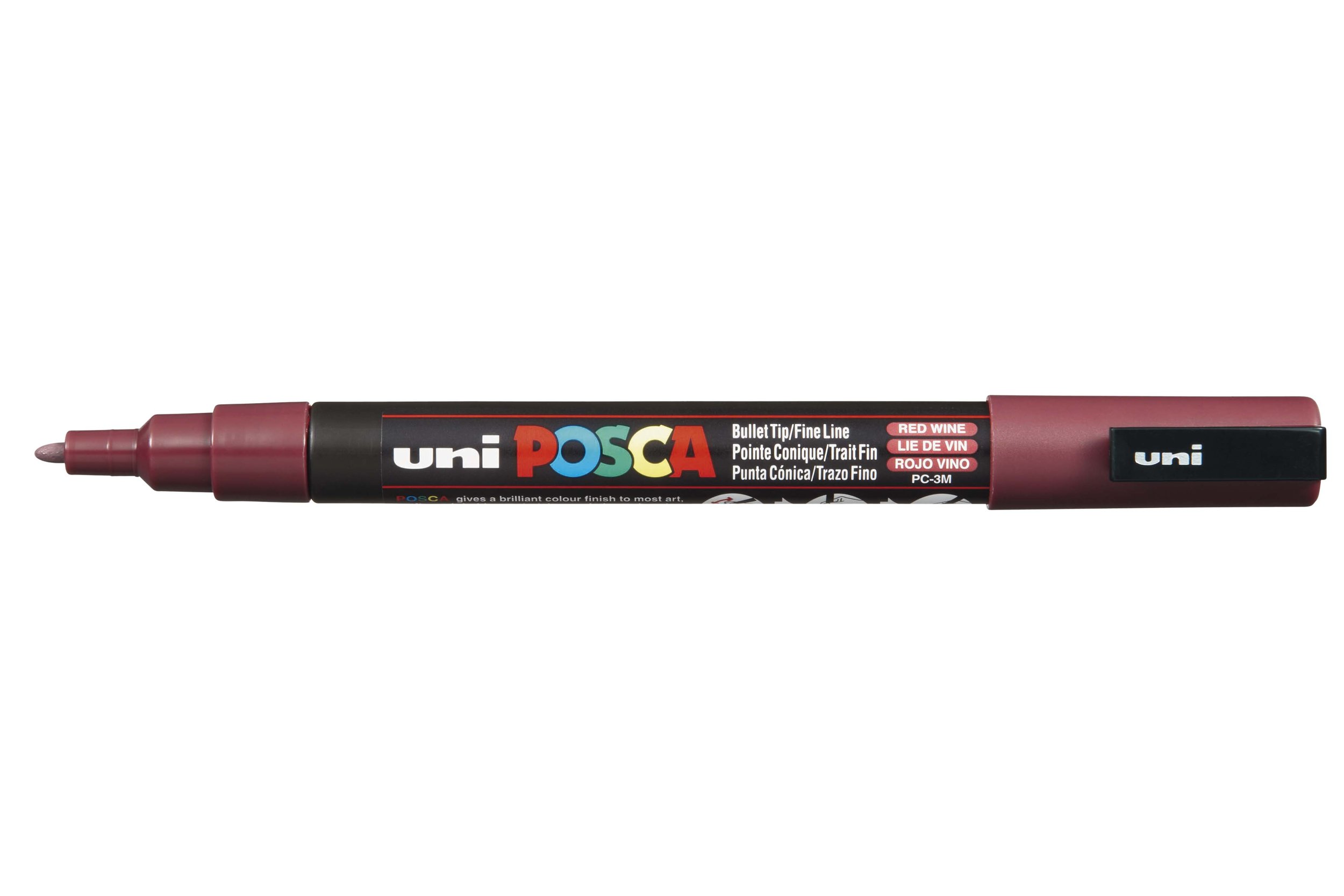 POSCA PC-3M Paint Marker - Red Wine, Fine Bullet Tip