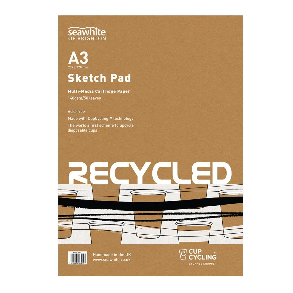 A3 Cupcycling Recycled Cartridge Pad  50 sheets  140gsm