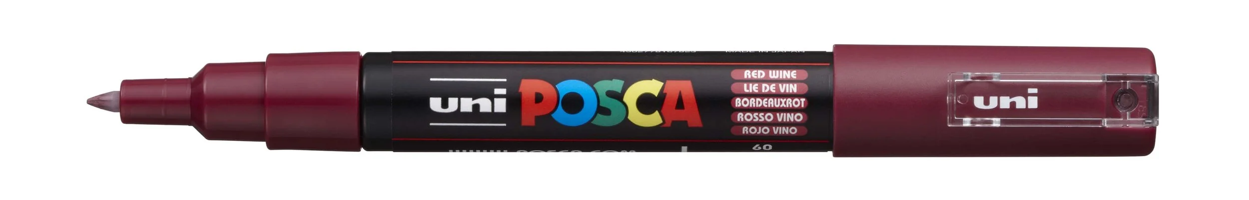 POSCA PC-1M Paint Marker - Red Wine, Extra Fine Tip