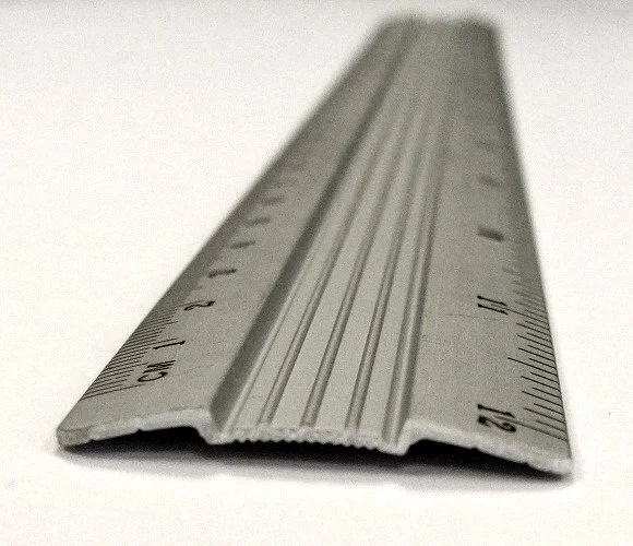 Aluminium Ruler  with centre ridge