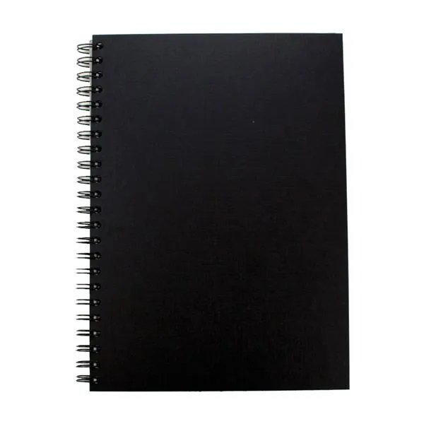 A4 Brit Book Black Flax Cover 40 sheets 150gsm paper
