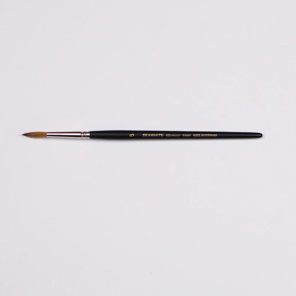 Pure Kolinsky Red Sable Brush - Pointed Size 6
