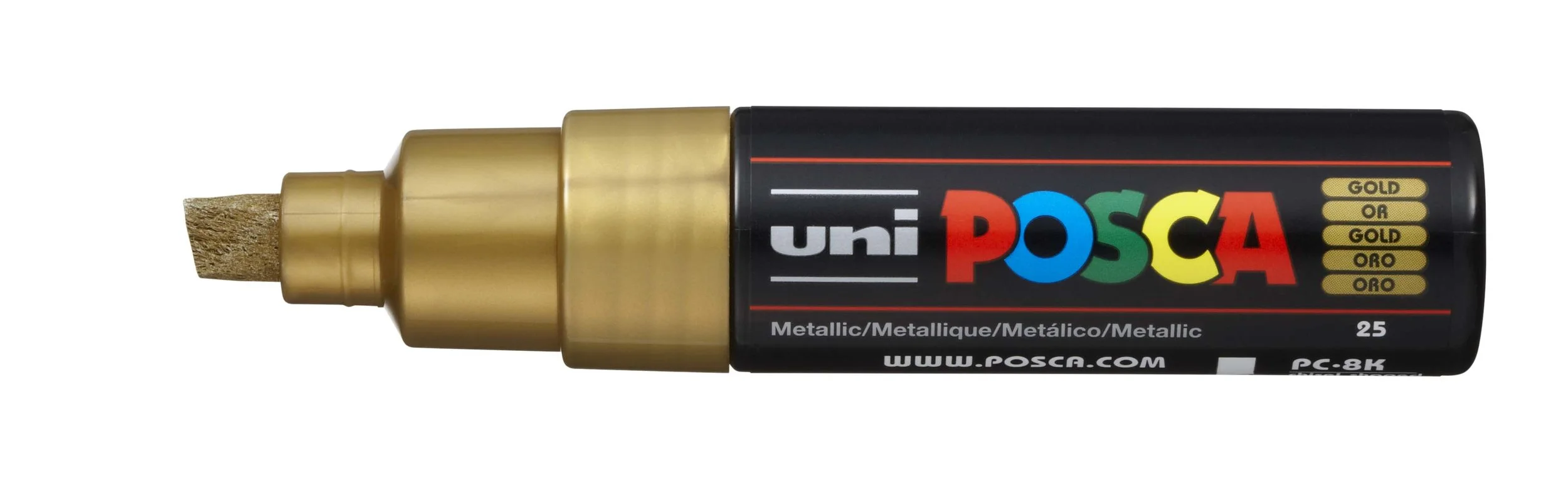POSCA PC-8K Paint Marker - Gold, Broad Chisel Tip