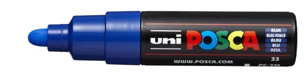 POSCA PC-7M Paint Marker - Blue, Large Bullet Tip