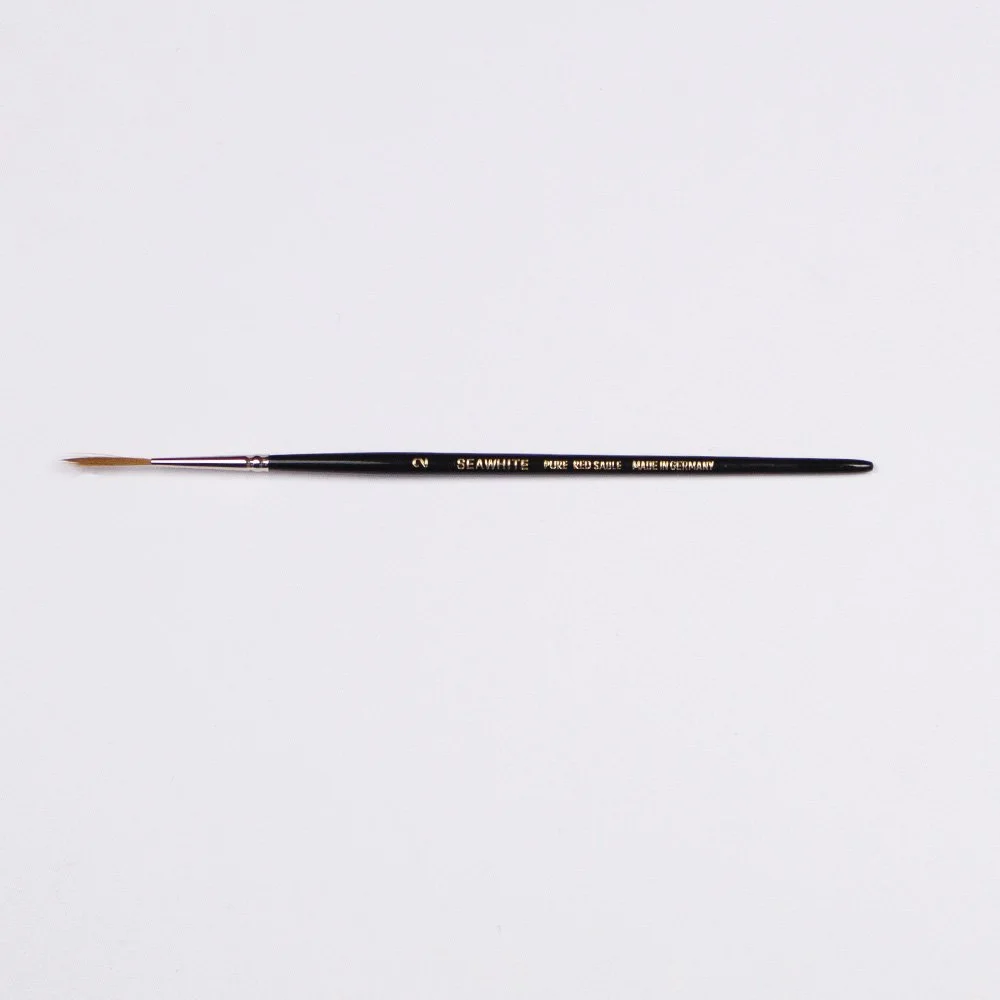 Pure Kolinsky Red Sable Brush - Rigger Size 2