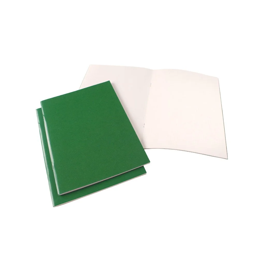 A4 Portrait Starter Sketchbook Laminated Green Cover 40 pages 140gsm