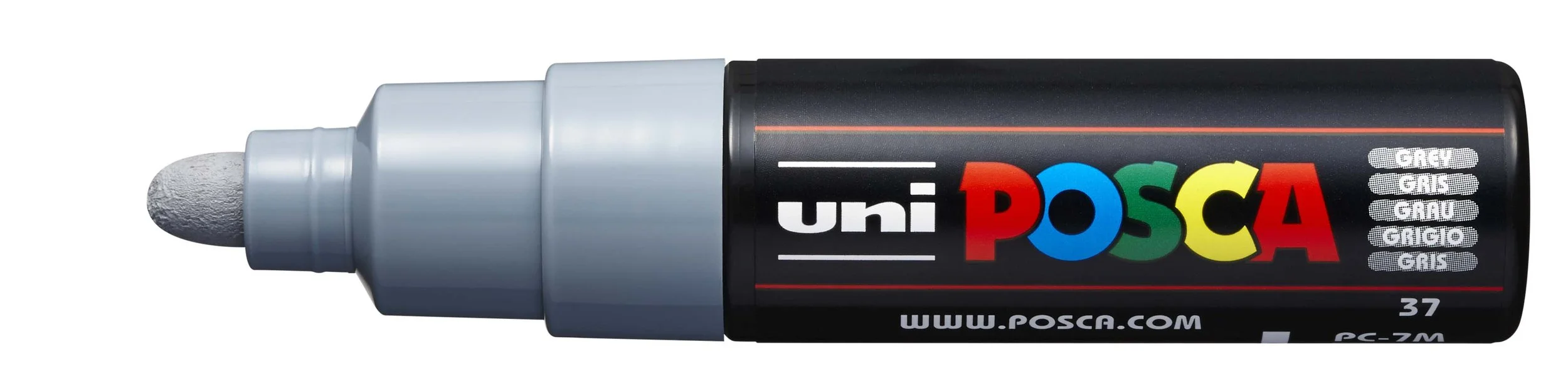 POSCA PC-7M Paint Marker - Grey, Large Bullet Tip