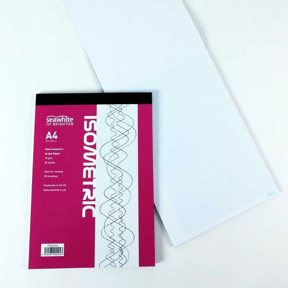 A4 Isometric graph  Pad 50 sheets 70gsm