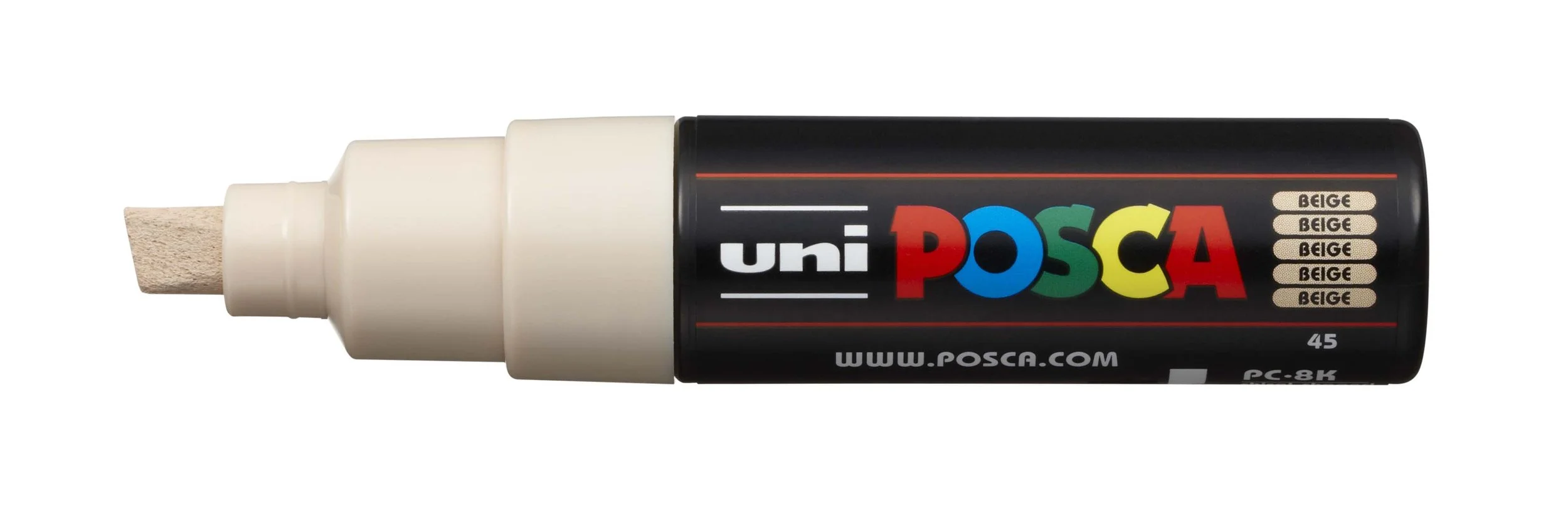 POSCA PC-8K Paint Marker - Beige, Broad Chisel Tip