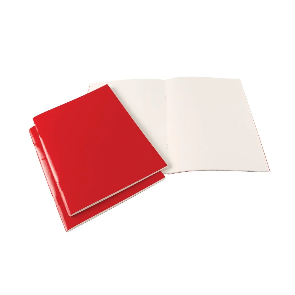 A4 Portrait Starter Sketchbook Laminated Red Cover 40 pages 140gsm