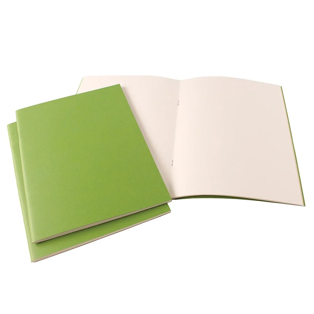 A4 Portrait Starter Sketchbook Matt Laminated Kiwi Green Cover 40 pages 140gsm