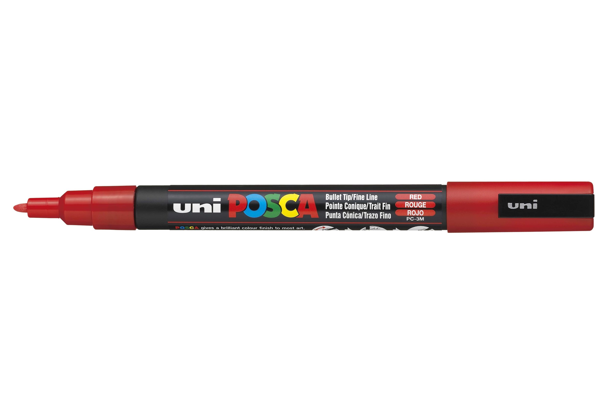 POSCA PC-3M Paint Marker - Red, Fine Bullet Tip