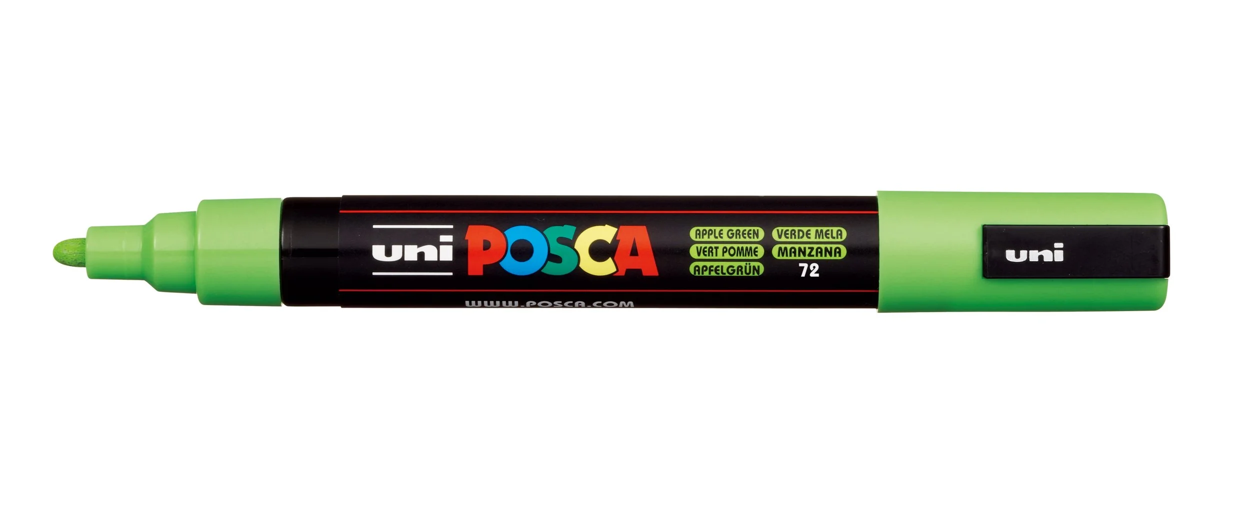 POSCA PC-5M Paint Marker - Apple Green, Medium Bullet Tip
