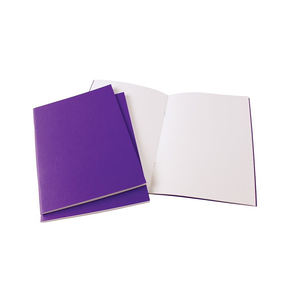 A4 Portrait Starter Sketchbook Matt Laminated Purple Cover 40 pages 140gsm