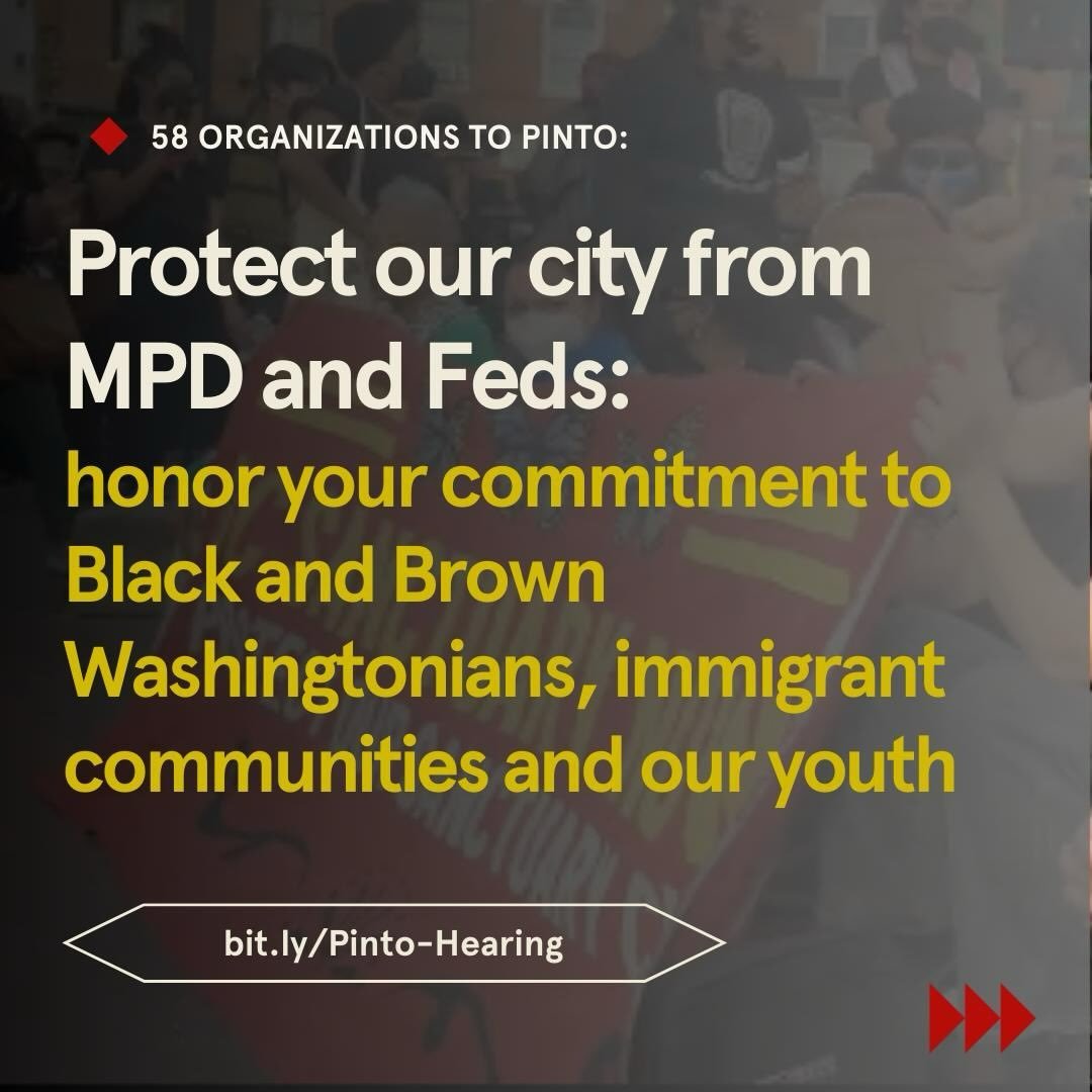 As we move towards four months of federal occupation of DC, 58 organizations representing a diverse coalition of faith leaders, organizers, advocates, immigrants and service providers demanded accountability from DC Council on the collaboration with 