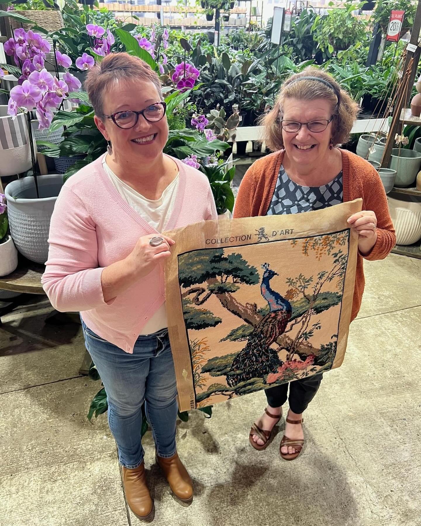 Sadly my Mum, Elaine, passed away a few weeks before [this tapestry] was completed, but I am delighted to have this special memory of her to keep and share with our family. It was lovely to meet Melody (Loose Ends finisher) in person. My dear Mum had