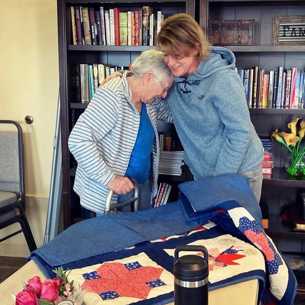 &ldquo;[Penny] is battling dementia, so was unable to complete her beautiful quilt, but she recognized her quilt blocks immediately and cried when she realized that it had been completed. Thank you for allowing me to be part of such a wonderful organ