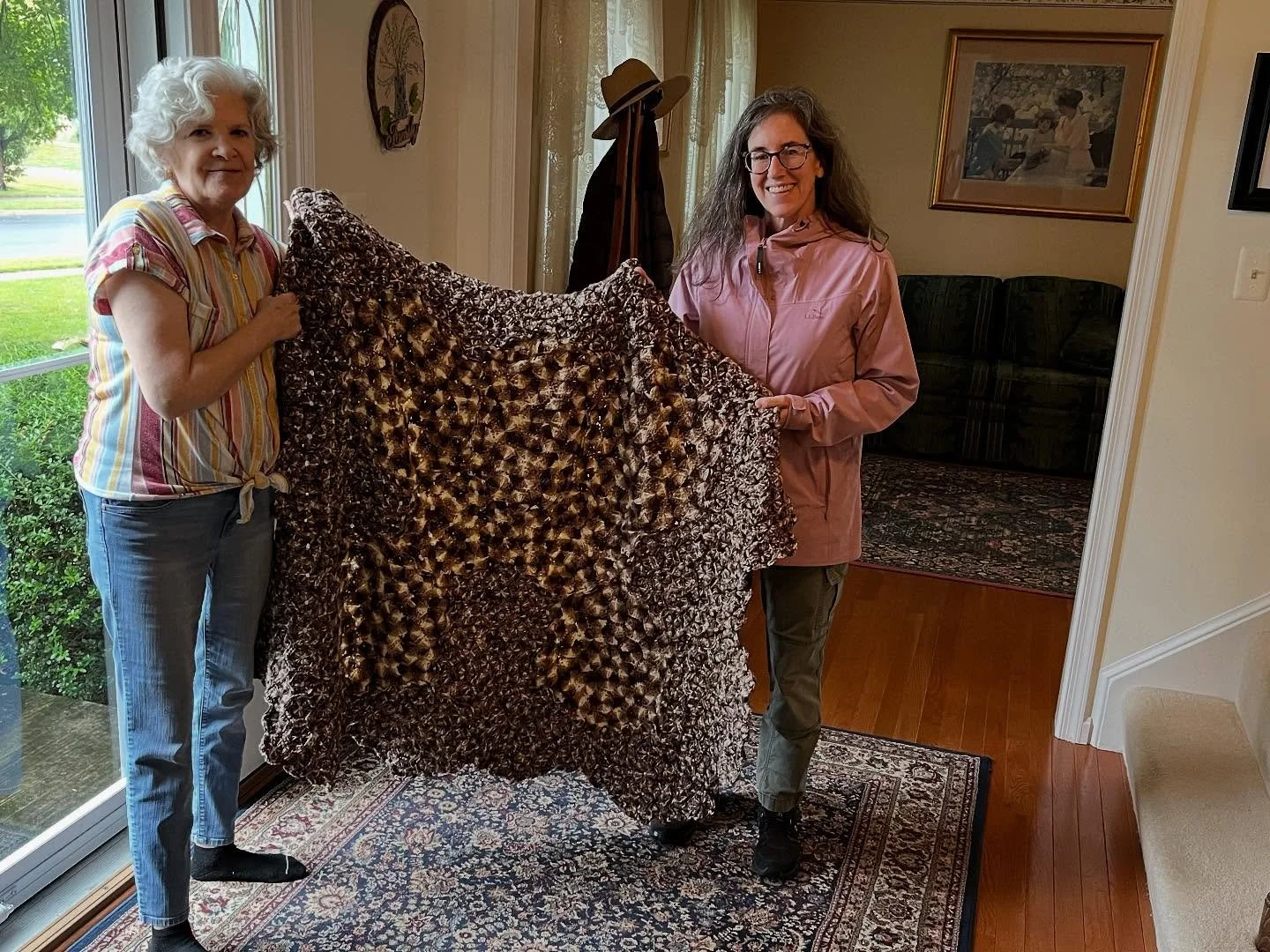 &ldquo;How did it feel? There are no words to describe what it&rsquo;s like to have my mom&rsquo;s handiwork come to life with the help of very special volunteers. I am so grateful. I just picked up the afghan from Gail, and it is beautiful. I am so 