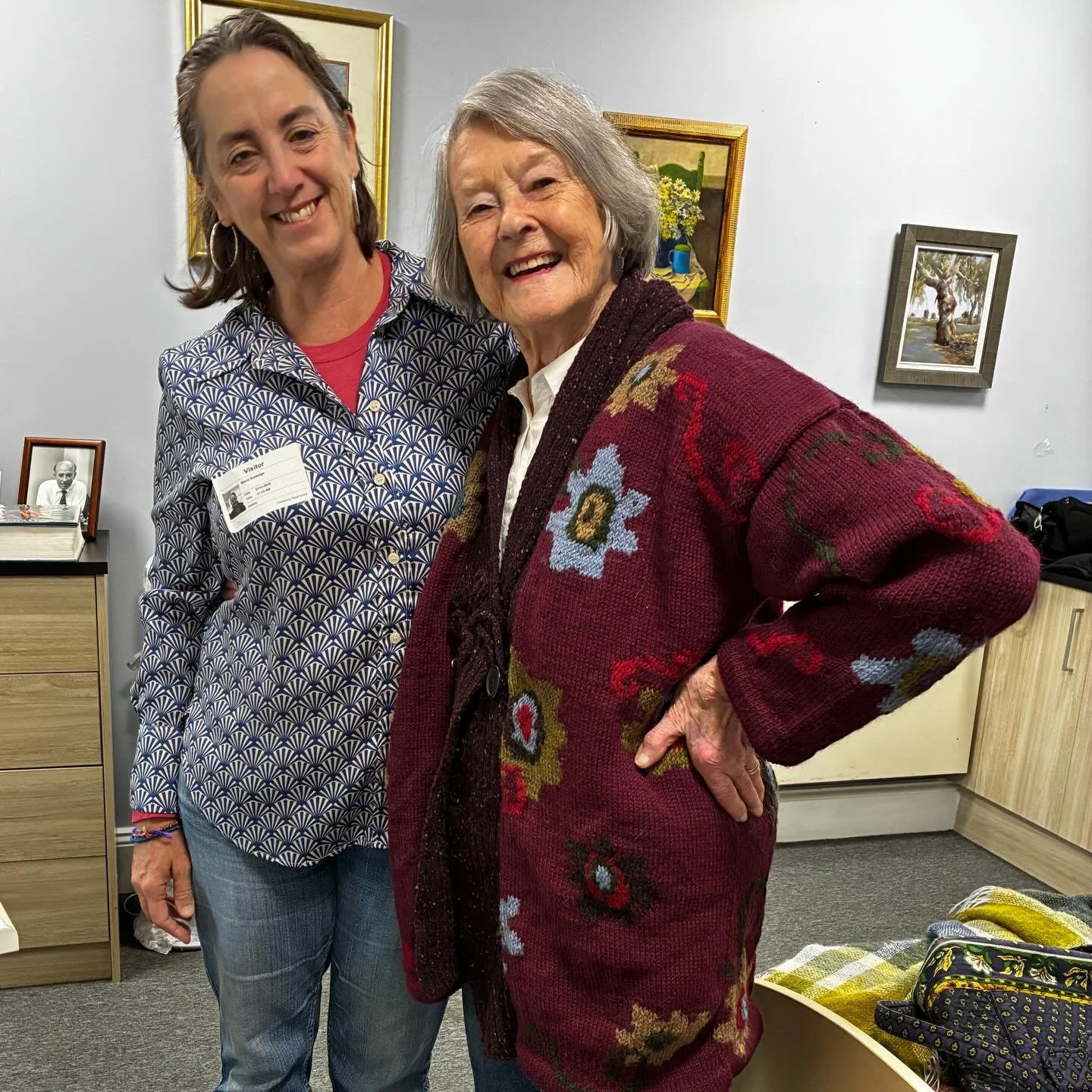 &ldquo;The look on her face! She was absolutely floored. Shocked. Delighted. Teary. You name it. She was touched beyond words and so grateful to every single one of you. Today, I surprised my mother-in-law with the completed cardigan for her 93rd bir