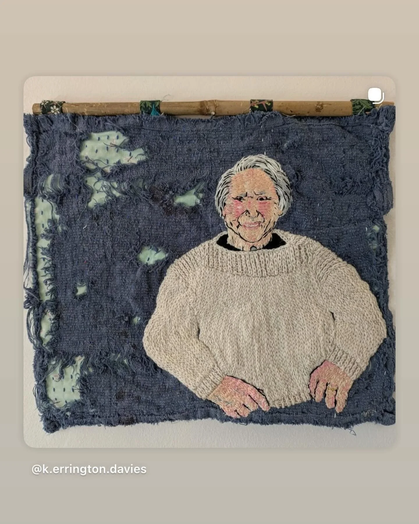 Another amazing piece of embroidery artwork from the incomparable @k.errington.davies 🩷 based on a project we posted about back in September.