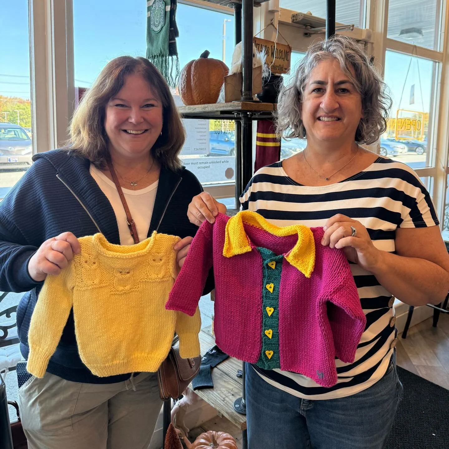 &ldquo;The sweaters allow my mom to be here. My mom was an avid and talented knitter. She was diagnosed with cancer in February 2007 and passed just 3 months later at the age of 56. My mom was known for the beautiful Irish knit afghans that she gave 