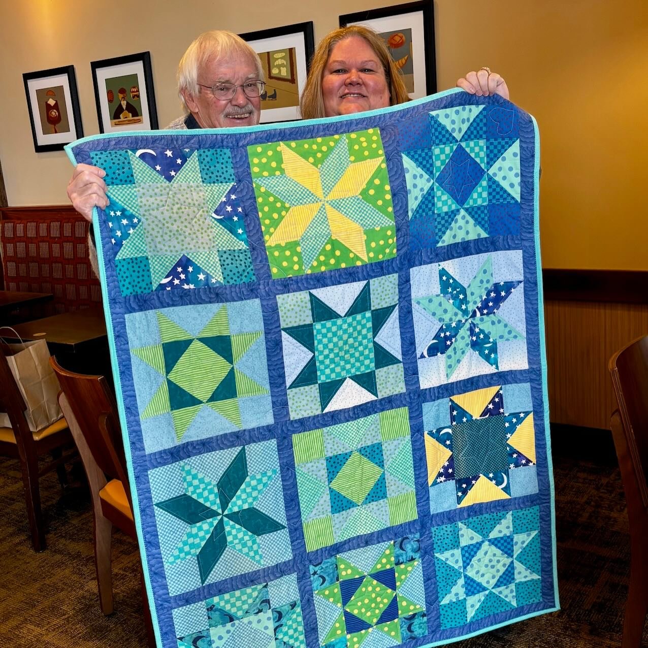 &ldquo;I am overwhelmed by her work and so happy with the quilt. Susan did a spectacular job finishing Janie&rsquo;s quilt. Your program brings such great beauty, real kindness and understanding to ease our loss. Thank you.&rdquo; &mdash; Nigel

This