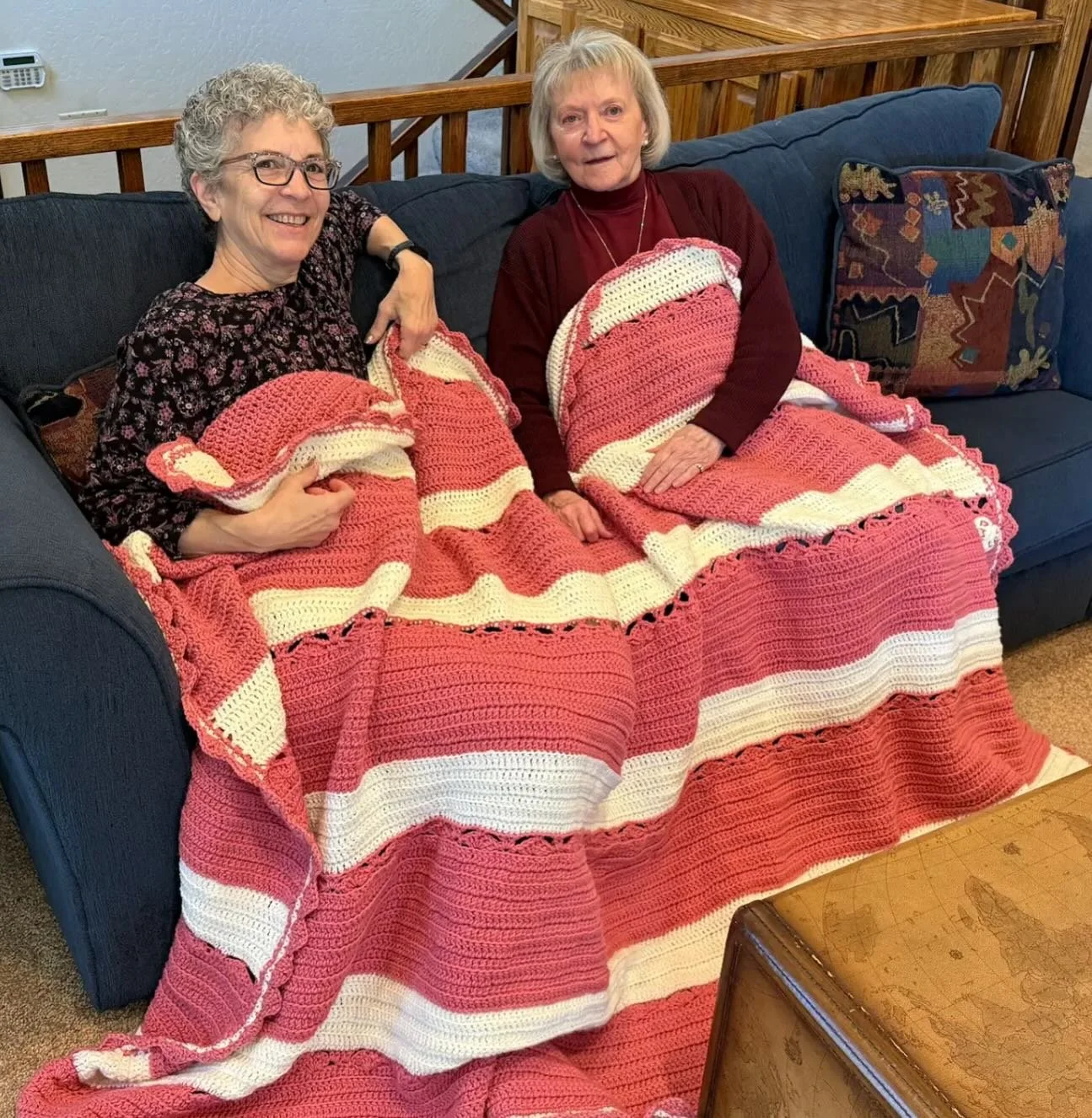 Donna was excited at my suggestion of a tiny heart with both her mom&rsquo;s and my initials, to mark the hand-off spot. It felt so good to help finish off a project that had been waiting 23+ years, and to know it can be treasured now, and passed alo