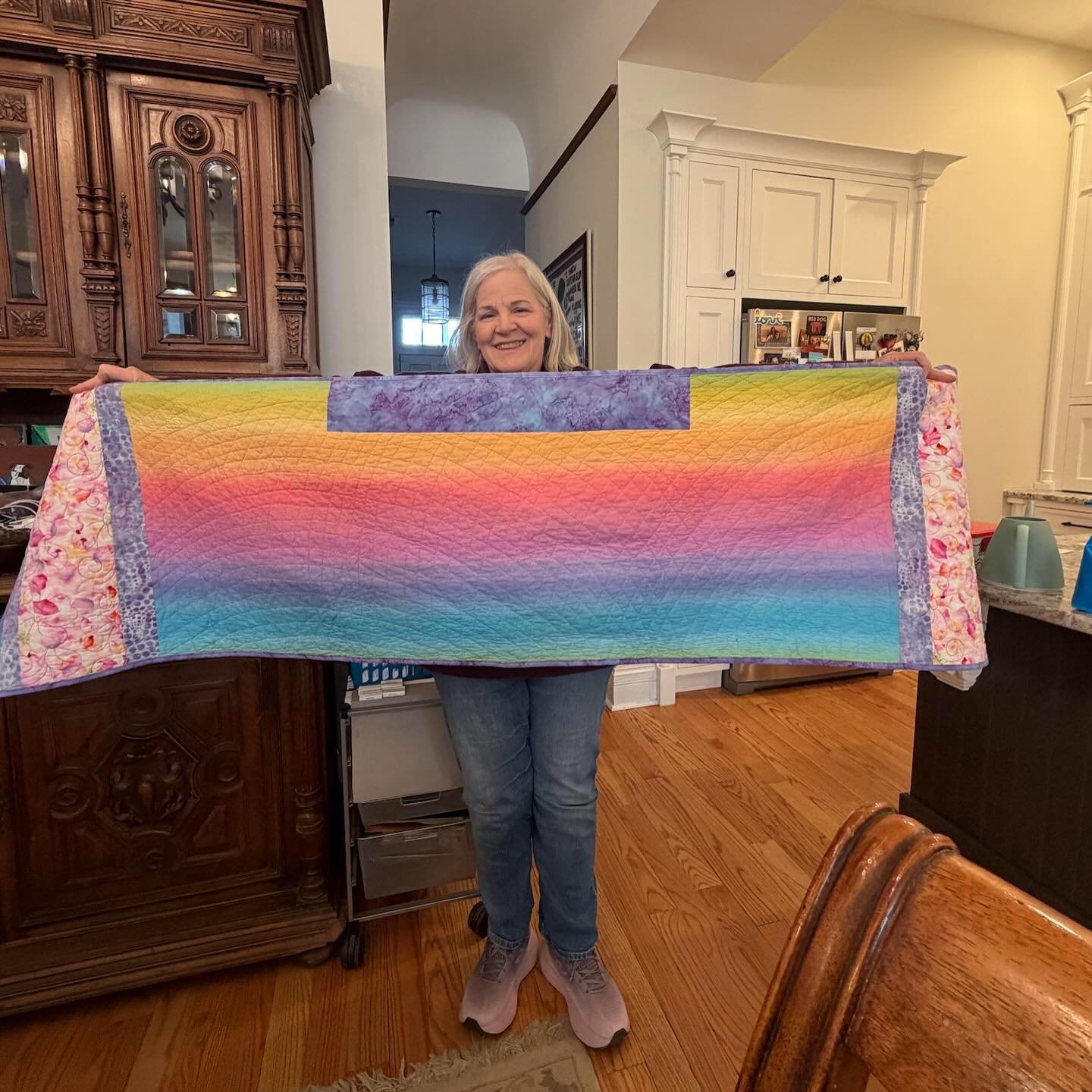 Sari is described as a very crafty person. She&rsquo;d been quilting a tallit (Jewish prayer shawl) for her granddaughter when she passed away, leaving it unfinished. Loose Ends matched the tallit with a finisher, Diane, and although our organization
