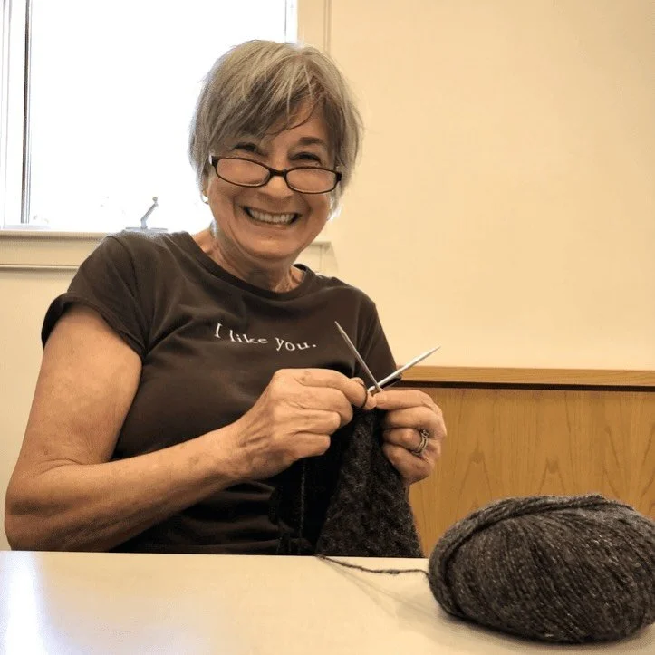 Meet Arla, Loose Ends cofounder&rsquo;s mom. 

Arla is a total boss. A career grief therapist, Arla brings both motor and spirit to Loose Ends, behind the scenes.

Call her Loose Ends&rsquo; volunteer with the most hours (easily 1000 per year since o