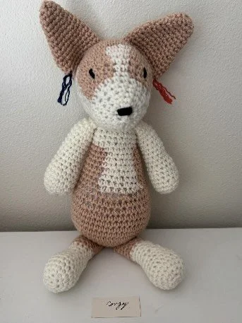 Linda&rsquo;s friend and neighbor Anne, submitted this little crochet corgi to Loose Ends after Linda passed away, leaving it unfinished.

&ldquo;Not only did she fill her room with projects, but she also had a storage space with crafting supplies. I