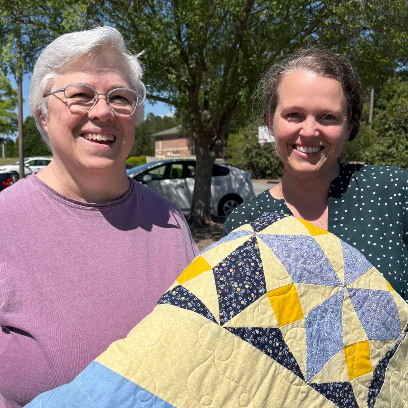 &ldquo;My mom (Mimi), completed four quilts over the years before she stopped quilting in favor of knitting (she said it was too hard on her eyes). She made one for herself and gave one to each of my 3 brothers as a wedding gift. She started one for 