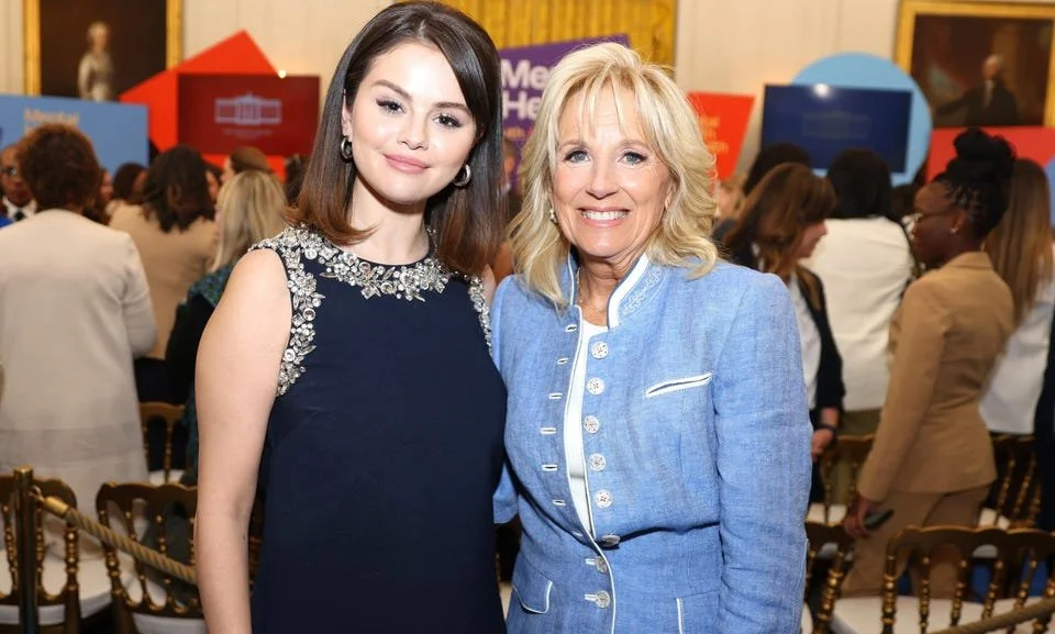 Jill Biden and Selena Gomez